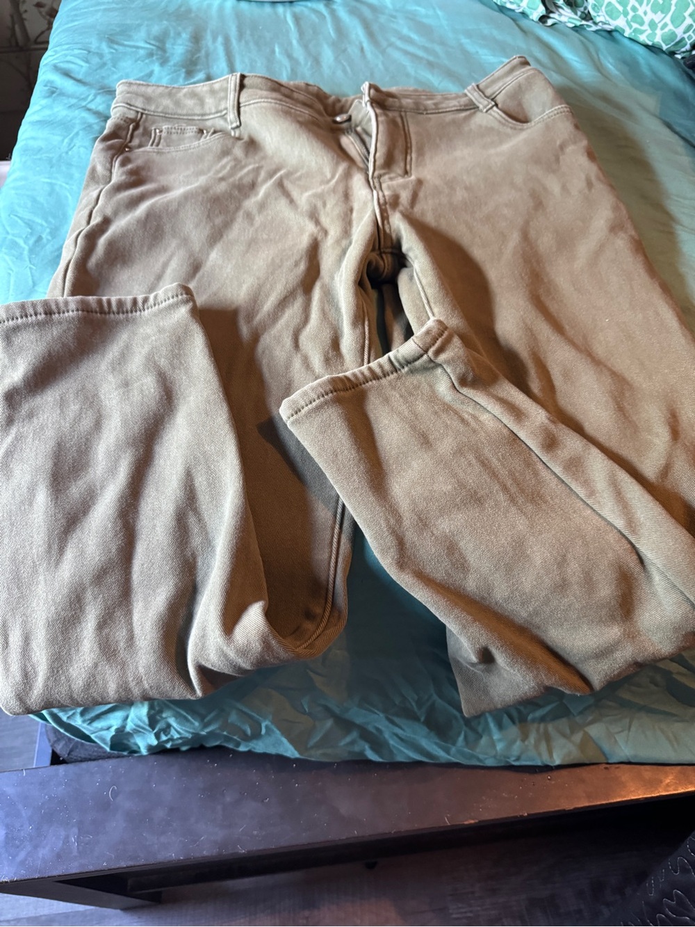 Relaxed Fit Women's lined Jeans in Light Brown - Casual Everyday Style